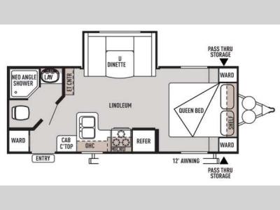 Floorplan - 2014 Forest River RV Wildwood X-Lite 231RBXL