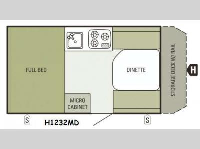 Floorplan - 2014 Starcraft Comet Hardside H1232MD