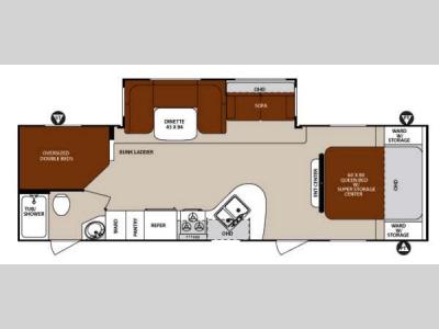 Floorplan - 2014 Forest River RV Surveyor Cadet SC 291BHSS