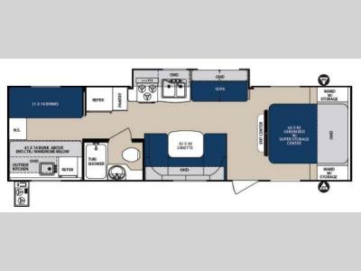 Floorplan - 2014 Forest River RV Surveyor Sport SP 295BHS