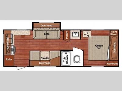 Floorplan - 2015 Gulf Stream RV Ameri-Lite 24RK