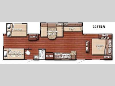 Floorplan - 2015 Gulf Stream RV Conquest 323TBR