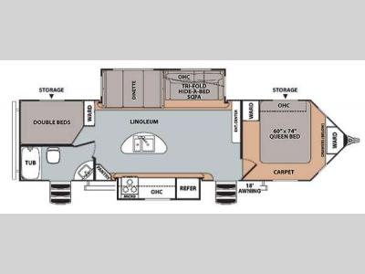 Floorplan - 2014 Forest River RV V-Cross Vibe 831VBH