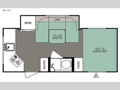 Floorplan - 2015 Forest River RV R Pod RP 179