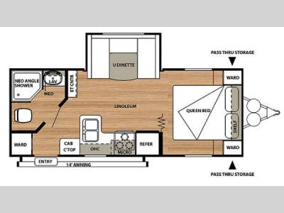 Floorplan - 2014 Forest River RV Salem Cruise Lite 231RBXL