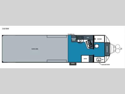 Floorplan - 2015 Forest River RV Work and Play 30FBW