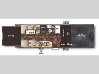Floorplan - 2015 Forest River RV Cherokee Wolf Pack Sport 21WP