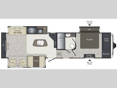 Floorplan - 2015 Keystone RV Laredo 312RE