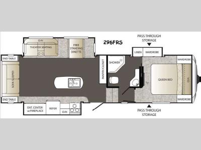 Floorplan - 2015 Keystone RV Outback 296FRS