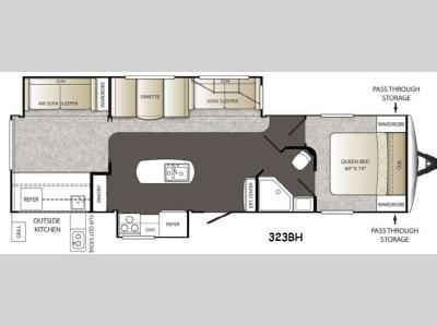 Floorplan - 2015 Keystone RV Outback 323BH