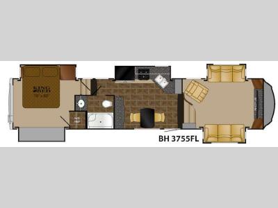 Floorplan - 2014 Heartland Bighorn 3755FL