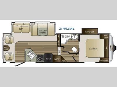 Floorplan - 2015 Keystone RV Cougar Half-Ton Series 277RLSWE