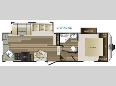 Floorplan - 2015 Keystone RV Cougar Half-Ton Series 279RKSWE