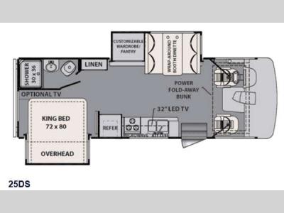 Floorplan - 2015 Forest River RV FR3 25DS