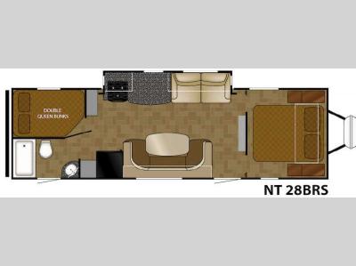 Floorplan - 2015 Heartland North Trail 28BRS