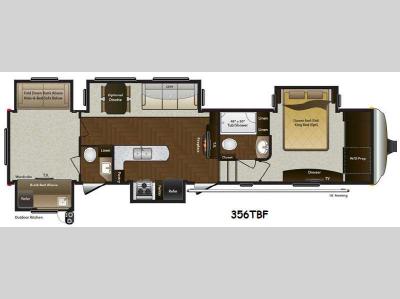 Floorplan - 2015 Keystone RV Mountaineer 356TBF