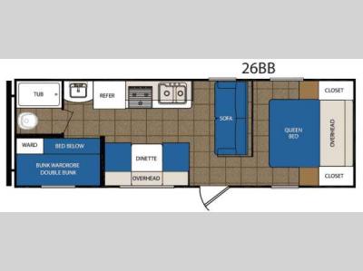 Floorplan - 2015 Prime Time Manufacturing Avenger 26BB