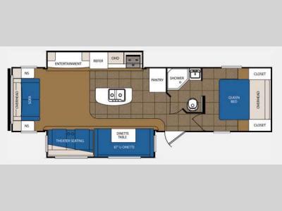 Floorplan - 2015 Prime Time Manufacturing Avenger 33RSD