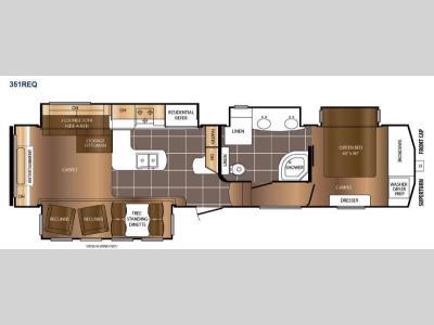 Floorplan - 2015 Prime Time Manufacturing Crusader 351REQ