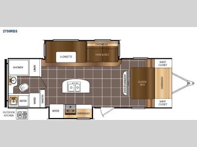 Floorplan - 2015 Prime Time Manufacturing Tracer 2750RBS