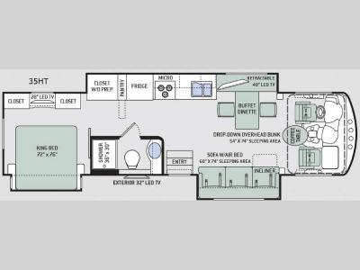 Floorplan - 2015 Thor Motor Coach Challenger 35HT