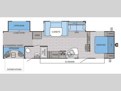 Floorplan - 2015 Jayco Eagle 314BHDS