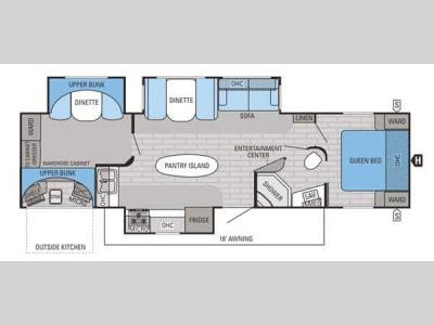 Floorplan - 2015 Jayco Eagle 324BHTS