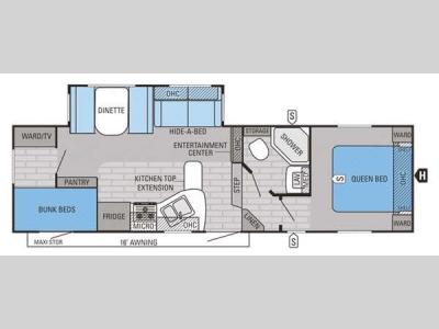 Floorplan - 2015 Jayco Eagle HT 27.5BHS