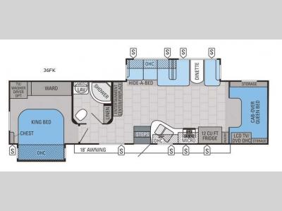 Floorplan - 2015 Jayco Seneca 36FK