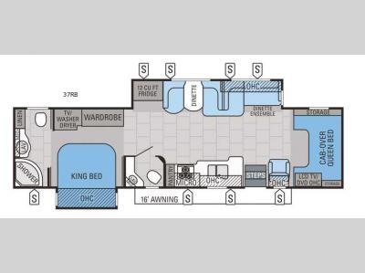 Floorplan - 2015 Jayco Seneca 37RB