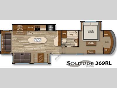 Floorplan - 2015 Grand Design Solitude 369RL