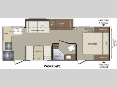 Floorplan - 2015 Keystone RV Bullet 248RKSWE