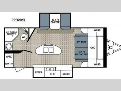 Floorplan - 2015 Dutchmen RV Kodiak 220RBSL Ultimate