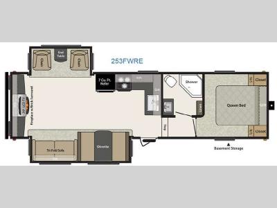 Floorplan - 2015 Keystone RV Springdale 253FWREGL