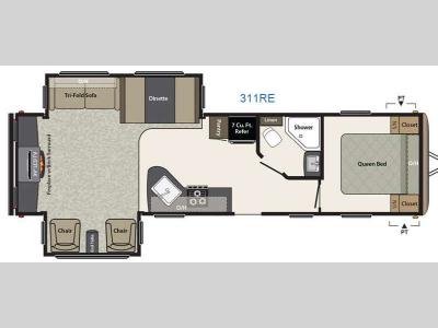 Floorplan - 2015 Keystone RV Springdale 311REGL