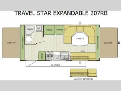 Floorplan - 2015 Starcraft Travel Star 207RB