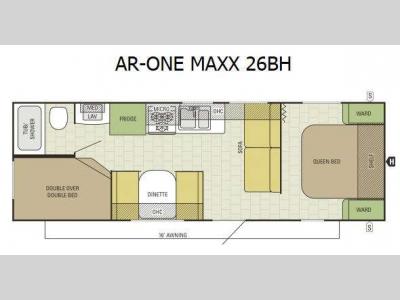 Floorplan - 2015 Starcraft AR-ONE Widebody 26BH Wide Body