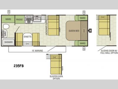 Floorplan - 2015 Starcraft Autumn Ridge 235FB