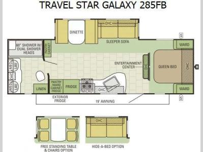 Floorplan - 2015 Starcraft Travel Star Galaxy 285FB