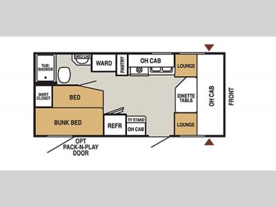 Floorplan - 2006 Starcraft  Antigua XLT 215DBB