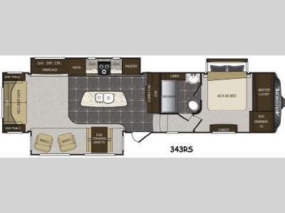 Floorplan - 2015 Keystone RV Avalanche 343RS