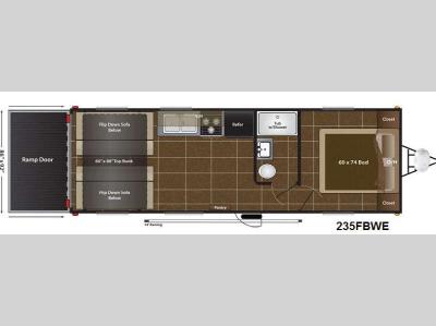 Floorplan - 2015 Keystone RV Energy 235FBWE