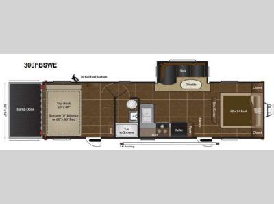 Floorplan - 2015 Keystone RV Energy 300FBSWE