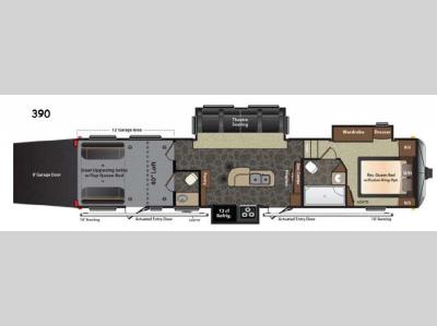 Floorplan - 2015 Keystone RV Fuzion 390