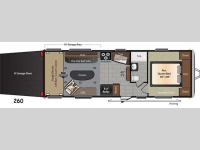 Floorplan - 2015 Keystone RV Impact 260