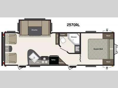 Floorplan - 2015 Keystone RV Summerland 2570RL