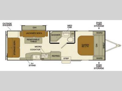 Floorplan - 2015 EverGreen RV Ascend A231RLS