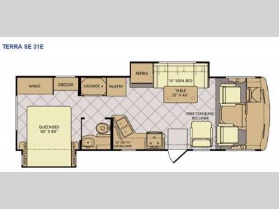 Floorplan - 2015 Fleetwood RV Terra SE 31E