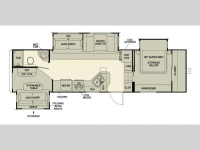 Floorplan - 2007 Pilgrim Legends 30BS3SLF-5