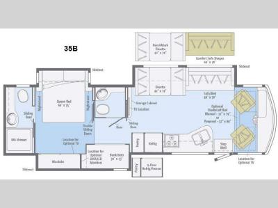 Floorplan - 2015 Winnebago Vista 35B